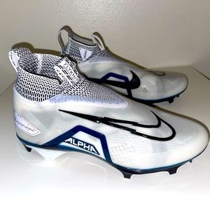 Nike Alpha Menace Elite 3 Football Cleats Men Size 9 College Navy CT6648 102 New
